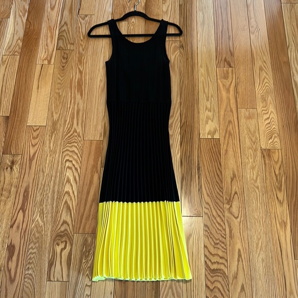 10 Crosby Derek Lam Dresses & Skirts - Derek Lam black net dress with yellow detail size small